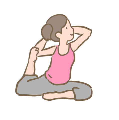 illustrain10 yoga08 - 賢いヨガブロックの使用方法『肩甲骨の簡単ストレッチ』を知っていますか？